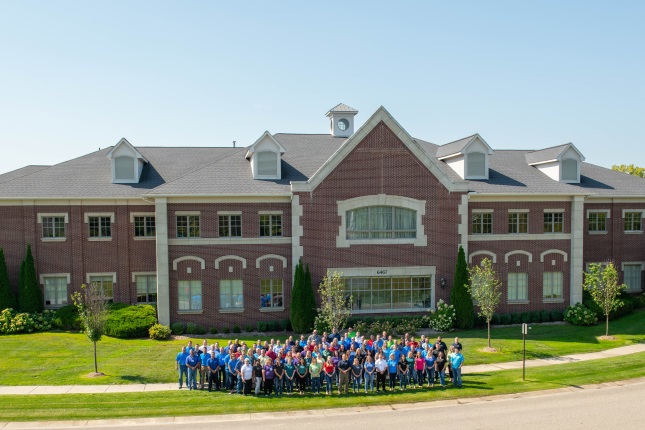 Chase Plastics’ employees at the company’s Clarkston, Michigan, headquarters.