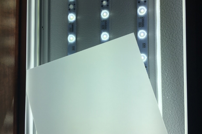 The LEXAN™ DLCW sheet allows placement of LEDs closer to the diffuser, saving valuable design space.