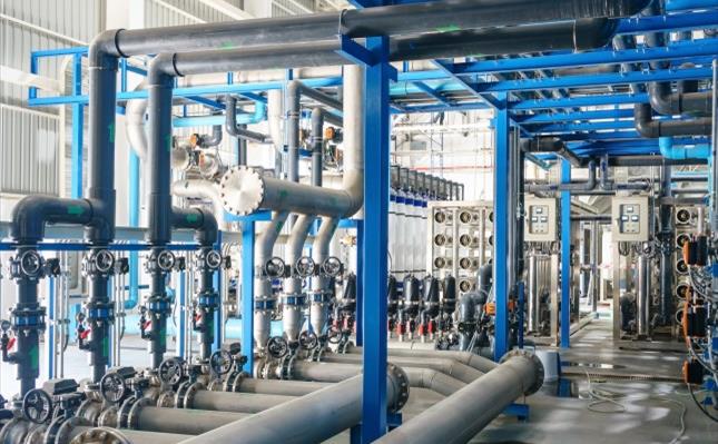 Large industrial water treatment and boiler room Large industrial water treatment and boiler room