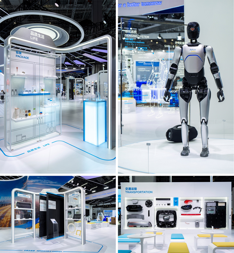 SABIC brings an expanded portfolio of advanced material and application solutions across four strategic growth areas - Life, Smart Device, Renewable Energy and Transportation